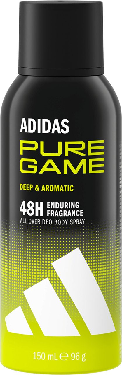 ADIDAS, Pure Game, dezodorant w sprayu, 48h, 150 ml