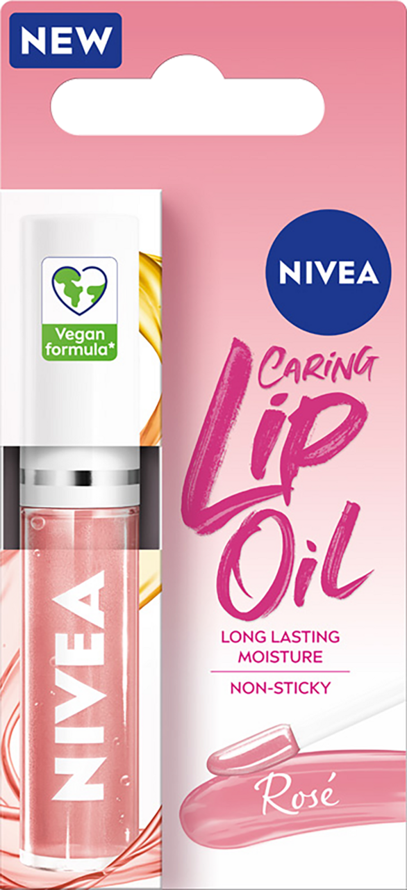 NIVEA, Caring Lip Oil Dress Nude, olejek do ust, pielęgnujący, 5,5 ml