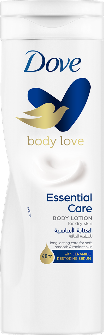 DOVE, Body Love Essential Care, mleczko do ciała, skóra sucha, 400 ml