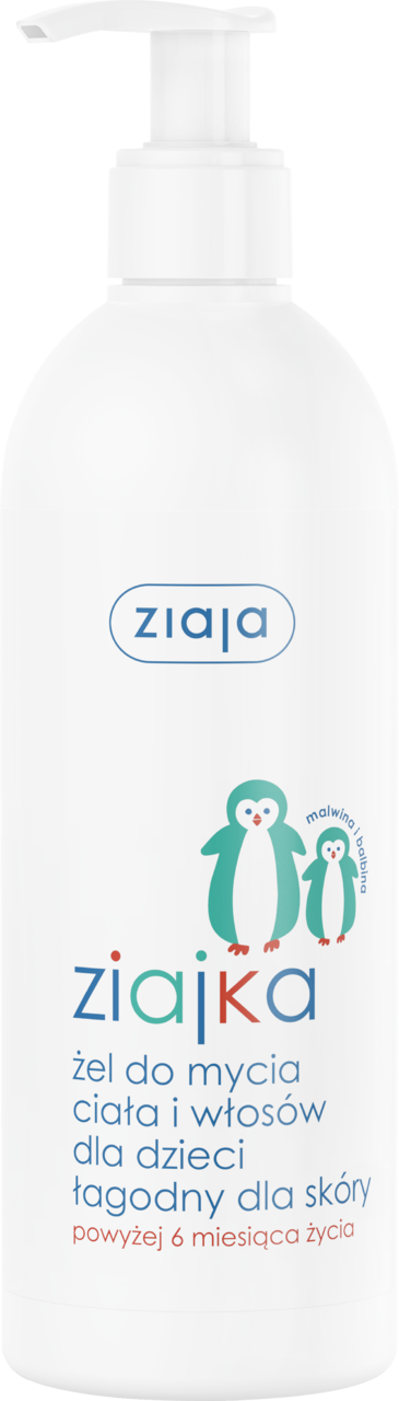 ZIAJA, Ziajka, żel do mycia ciała i włosów dla dzieci, po 6 m-cu, 400ml