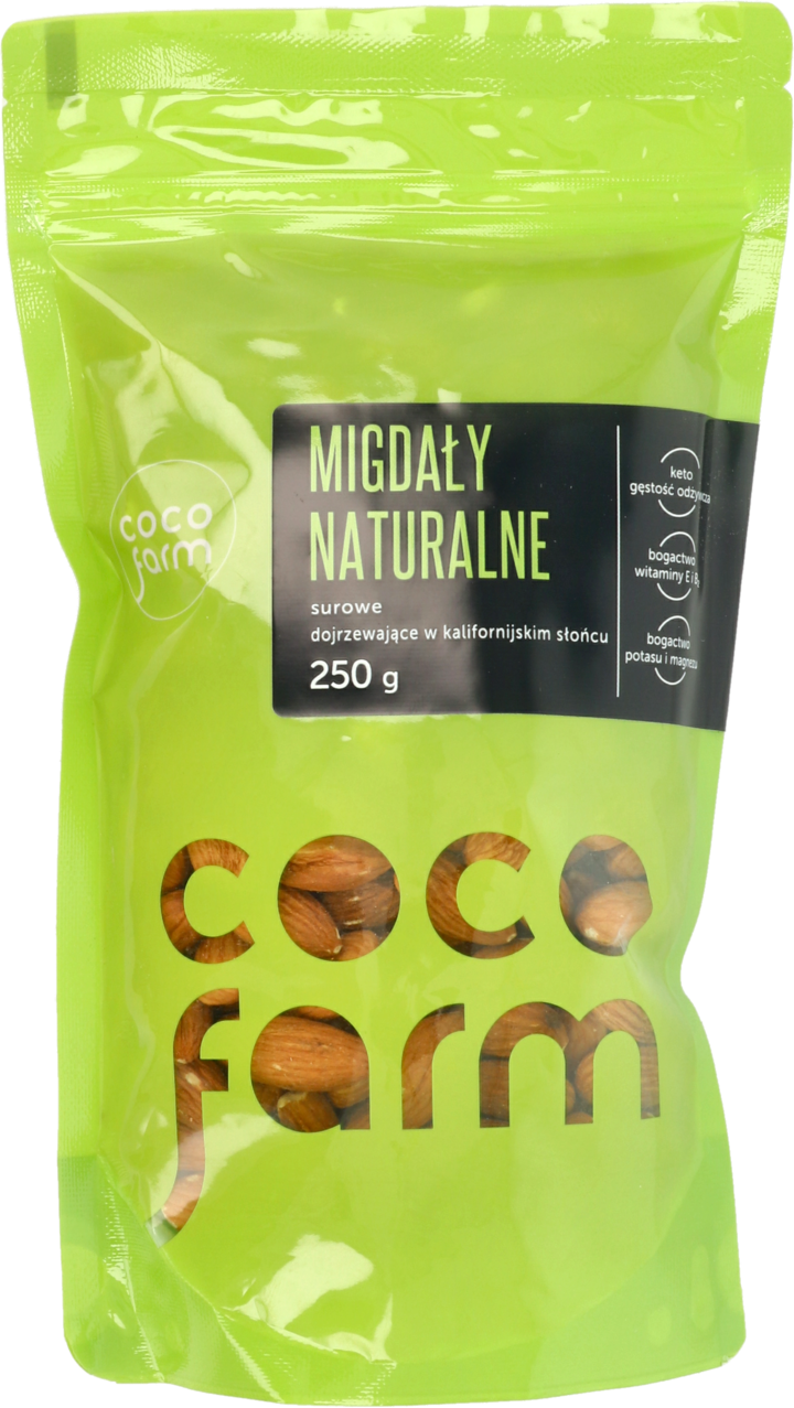 COCO FARM, migdały, naturalne, surowe, 250 g Drogeria Rossmann.pl