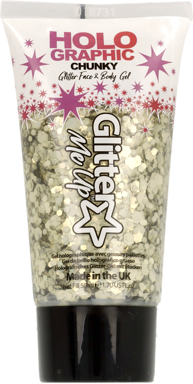 GLITTER ME UP, , brokat do ciała w żelu, złoty, 50 ml Drogeria