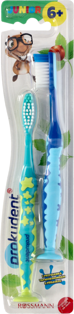 PROKUDENT, Junior, szczoteczka do zębów, dla dzieci 6+, różne kolory, 2 szt.