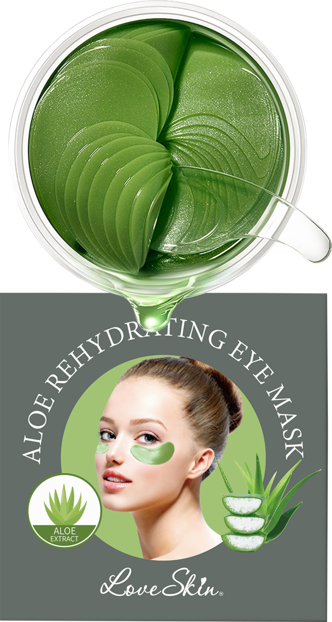 LOVE SKIN, Aloe , patki pod oczy z ekstraktem z aloesu, hydroelowe, 60  szt. | Drogeria Rossmann.pl