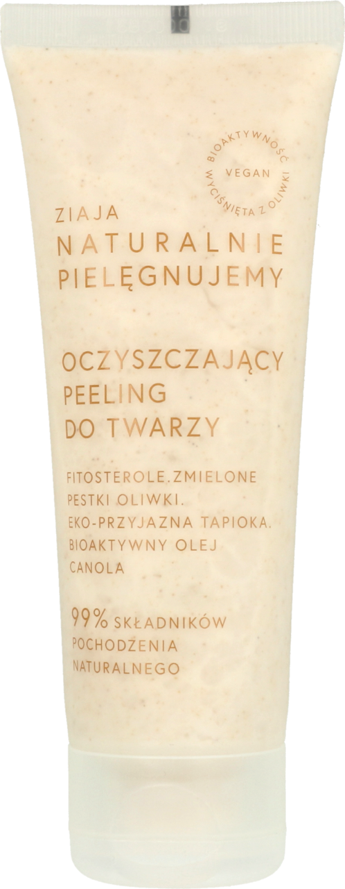 ZIAJA, Naturalnie Pielęgnujemy, peeling do twarzy oczyszczający, 70 ml