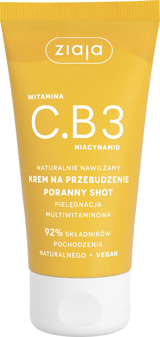 ZIAJA, Witamina C.B3, krem do twarzy, rewitalizujący, Poranny Shot, na dzień, 50 ml