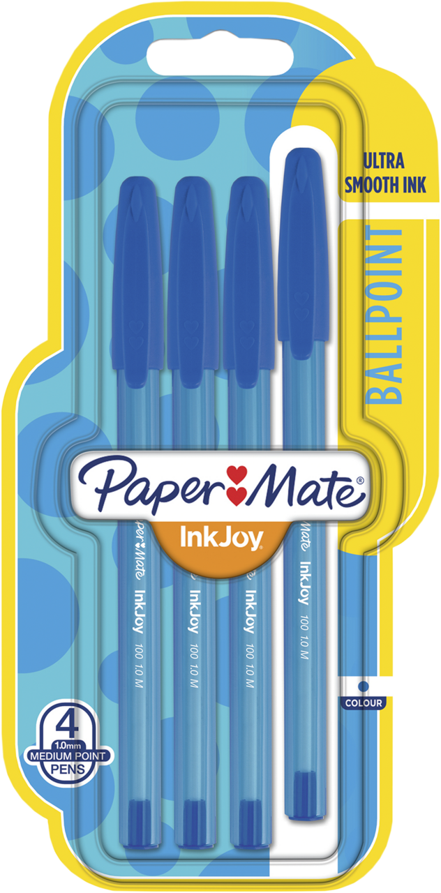 PAPER MATE, długopis niebieski, 4 szt. | Drogeria Rossmann.pl