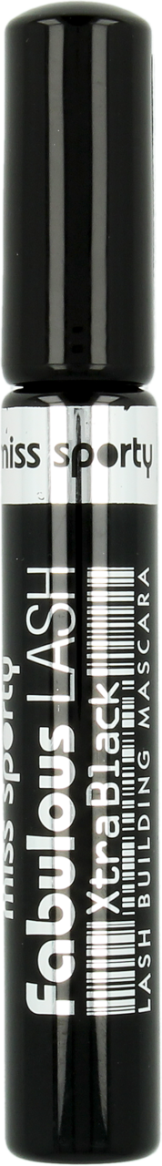 MISS SPORTY, Fabulous Lash, tusz do rzęs, pogrubiający, Xtra Black, 8 ml
