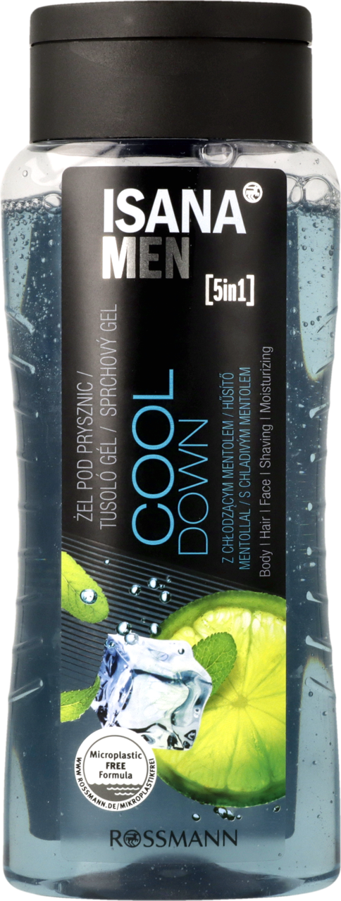 ISANA MEN, żel pod prysznic, Cool Down, 300 ml
