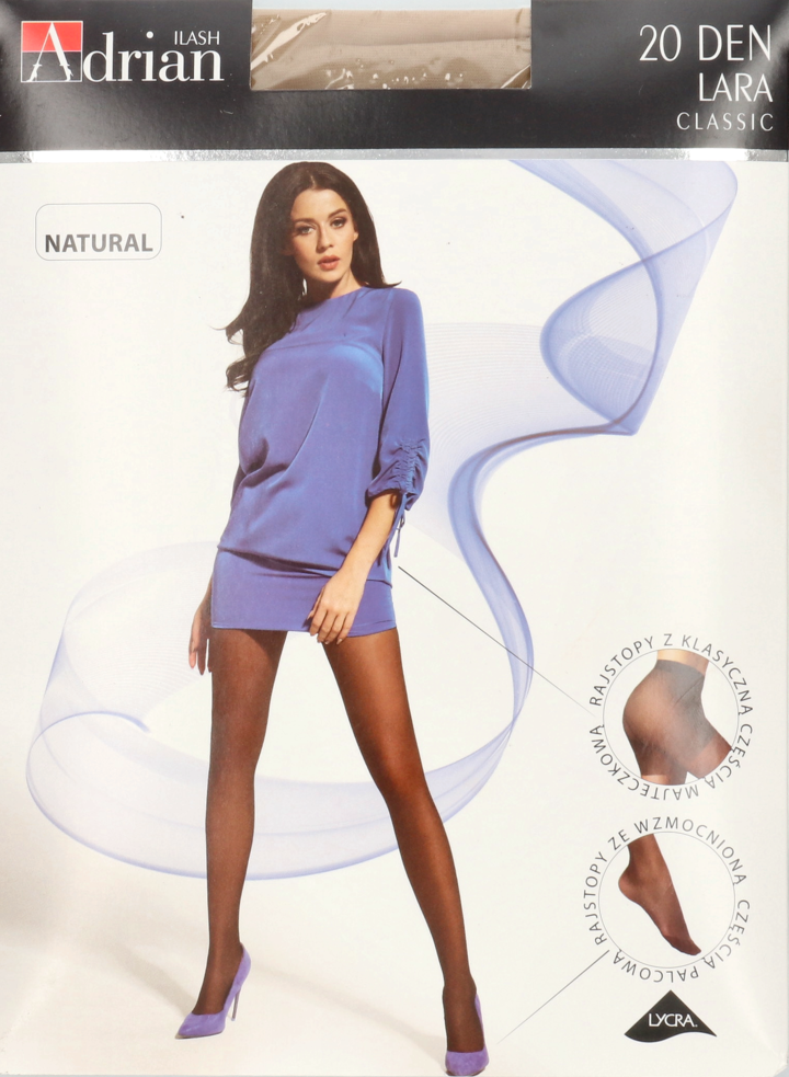 ADRIAN, , rajstopy 20den, natural 4, 1 para | Drogeria Rossmann.pl
