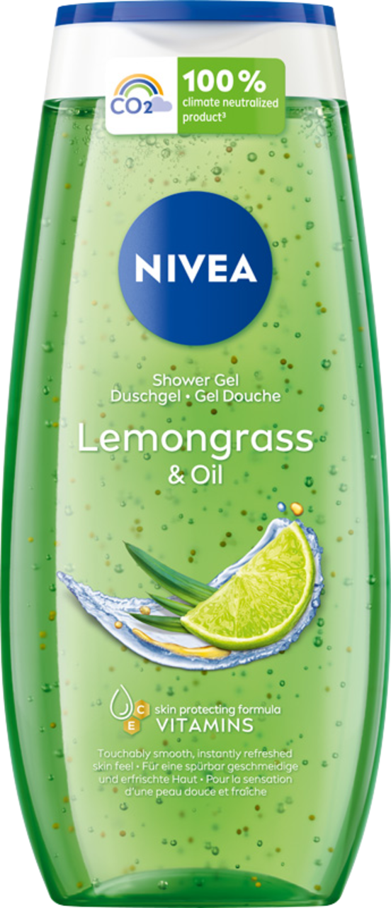 NIVEA, Lemongrass & Oil, żel pod prysznic, Trawa Cytrynowa, 250 ml