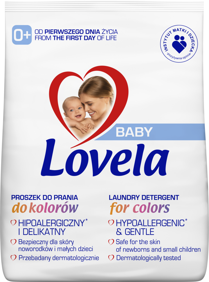 LOVELA, Baby, proszek do prania ubranek dziecięcych kolorowych, 1,3 kg
