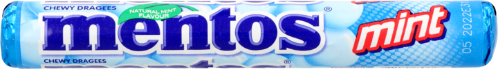 MENTOS, Mint, cukierki do żucia o smaku Miętowym, 38 g