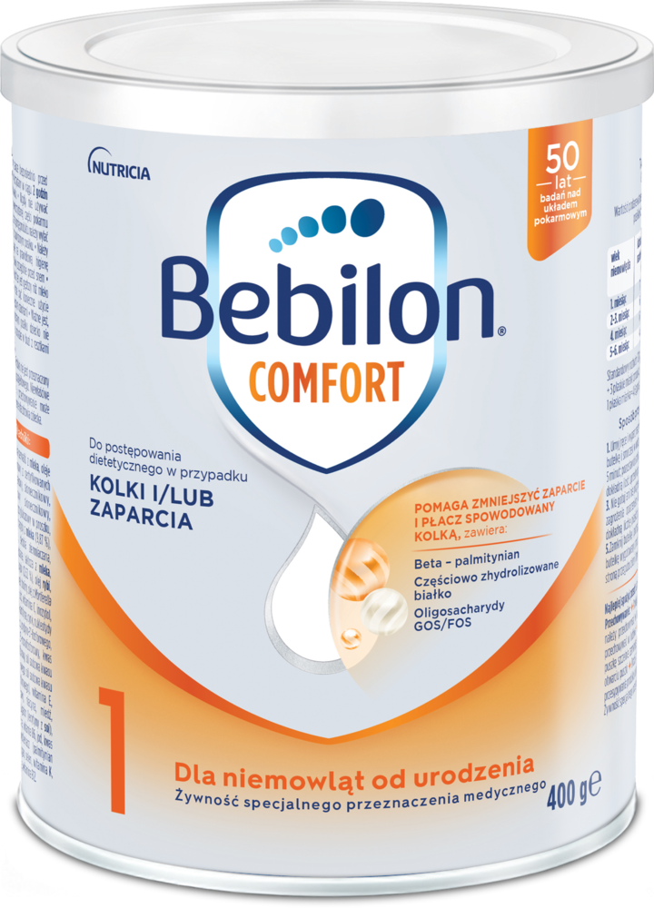 BEBILON, Comfort, żywność specjalnego przeznaczenia medycznego dla niemowląt, od urodzenia, 1, 400 g