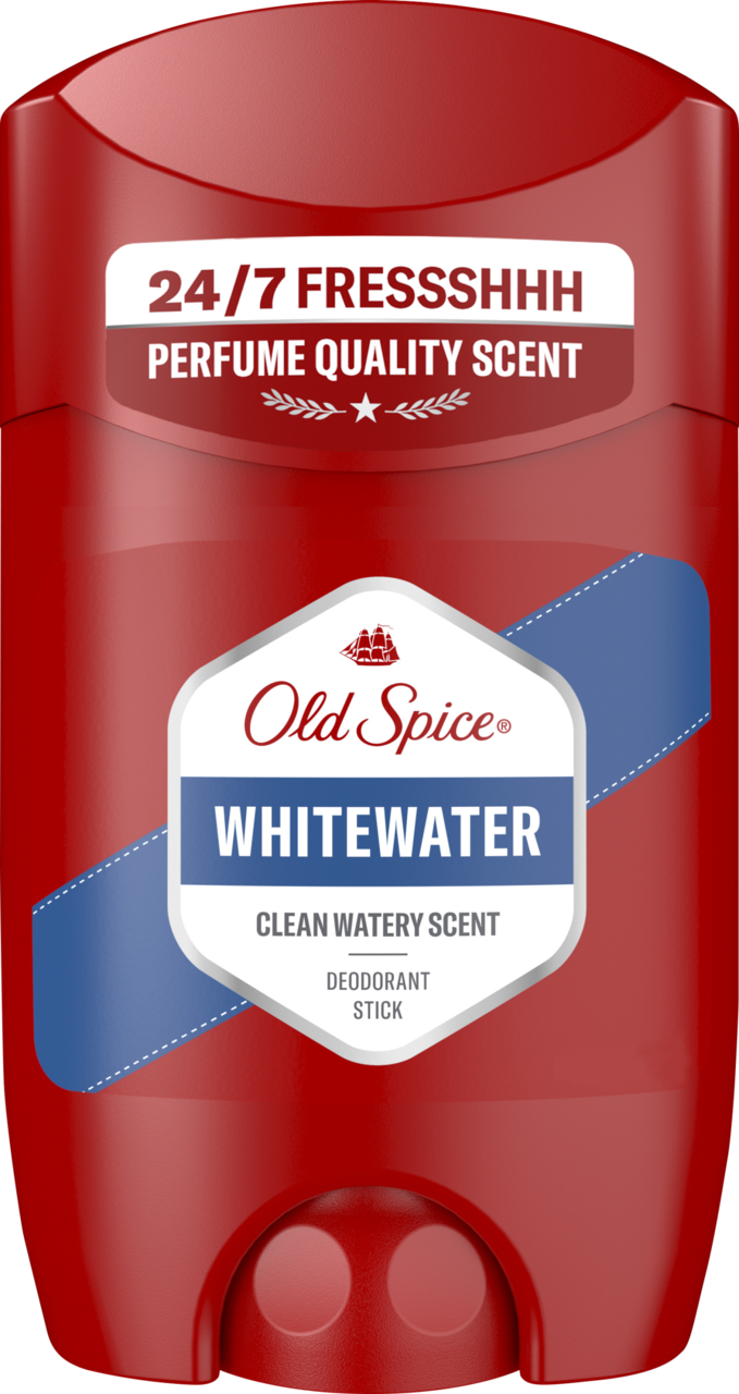 OLD SPICE, Whitewater, dezodorant w sztyfcie, dla mężczyzn, Clean Watery, 50 ml
