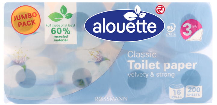ALOUETTE, Classic, papier toaletowy, 3-warstwowy, 16 szt.