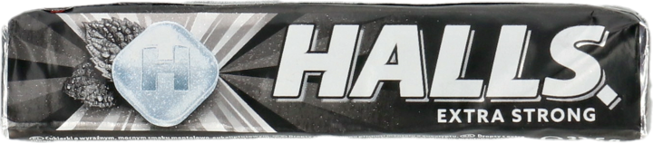 HALLS, Extra Strong, cukierki o smaku mentolowo-eukaliptusowym, 33,5 g