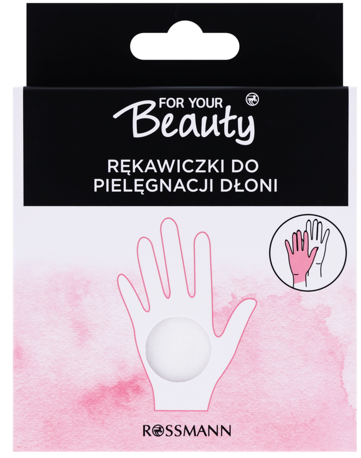 FOR YOUR BEAUTY, rękawiczki do pielęgnacji dłoni, 1 szt.