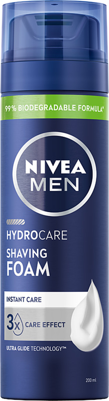 NIVEA MEN, HydroCare, pianka do golenia z Aloesem i Prowitaminą B5, 200 ml