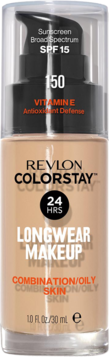 Podkład Revlon ColorStay Longwear do cery mieszanej/tłustej, SPF 15, odcień 150, z wit. E, widok z przodu.