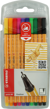 COREX ,cienkopisy kolorowe, 10 kolorów,przód