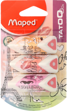 MAPED ,gumki do ścierania, Tatoo,przód