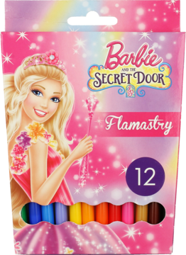 ST. MAJEWSKI Barbie ,flamastry, 12 kolorów,przód