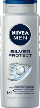 NIVEA MEN Silver Protect ,żel pod prysznic dla mężczyzn, 3w1,przód