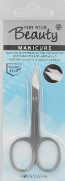 FOR YOUR BEAUTY ,nożyczki do paznokci, ze skośną końcówką,przód