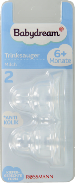 BABYDREAM ,silikonowy smoczek do butelek, rozmiar 2, 6-24 m-ce,przód