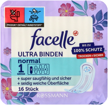 FACELLE ,podpaski higieniczne, Ultra Normal,przód