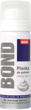 BOND ,pianka do golenia do twardego zarostu,przód