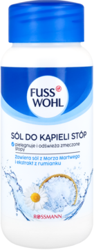 FUSSWOHL ,sól do kąpieli stóp, pielęgnuje i odświeża zmęczone stopy,przód