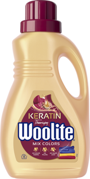 WOOLITE ,płyn do prania z keratyną do tkanin kolorowych,przód