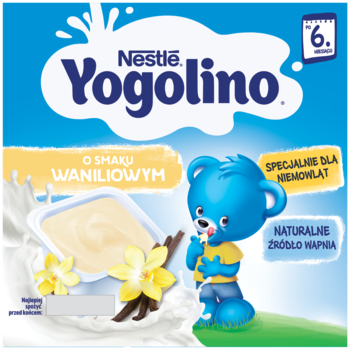 NESTLÉ YOGOLINO ,deserek mleczny o smaku waniliowym, po 6. m-cu,przód