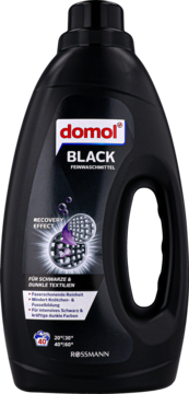 DOMOL Black ,płyn do prania delikatnych czarnych tkanin,przód