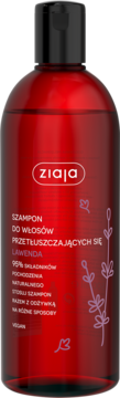 ZIAJA ,szampon do włosów, przetłuszczających się, lawendowy,przód
