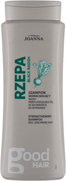 Joanna Rzepa Black Radish szampon wzmacniający do włosów przetłuszczających się, widok z przodu.