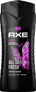 AXE Excite ,żel pod prysznic dla mężczyzn, 3w1, All Day Fresh,przód