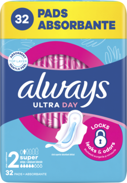 ALWAYS Ultra Day,podpaski higieniczne, ze skrzydełkami, Super,przód