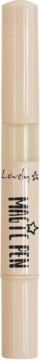Beżowy korektor maskujący Lovely w sztyfcie z aplikatorem pędzelkowym, widok z przodu.