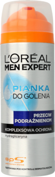 L'ORÉAL PARIS MEN EXPERT ,pianka do golenia, przeciw podrażnieniom,przód