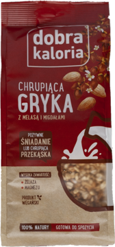 DOBRA KALORIA ,chrupiąca gryka z migdałami,przód