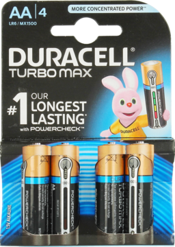 DURACELL ,baterie alkaliczne 1,5V AA LR6 / MX1500,przód