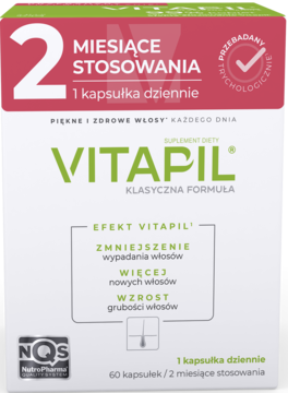 VITAPIL ,kapsułki, przy wzmożonym wypadaniu włosów, suplement diety,przód