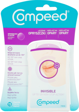 COMPEED ,niewidoczne plastry na opryszczkę,przód