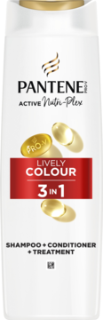 PANTENE Pro-V Active Nutri-Plex Lively Colour,szampon do włosów z odżywką, 3w1, włosy farbowane,przód