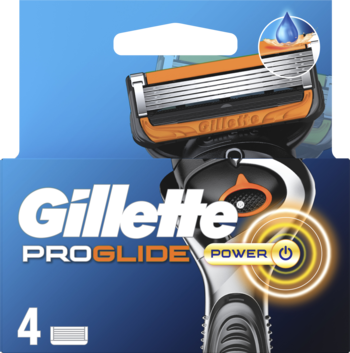 GILLETTE Fusion 5 Pro Glide Power,wkłady do maszynki do golenia, 5-ostrzowe, dla mężczyzn,przód