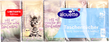 ALOUETTE ,chusteczki higieniczne, 4-warstwowe,przód