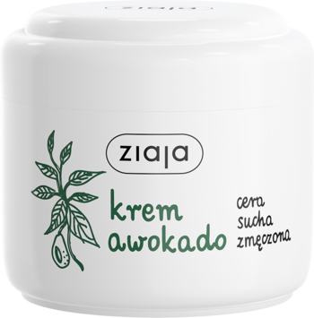 ZIAJA Awokado ,krem do twarzy, cera sucha, zmęczona,przód